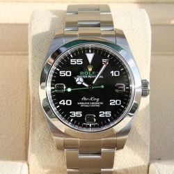 ROLEX 116900 AIRKING WATCH GREEN HAND 40MM - T9538