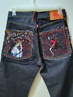 RMC Red Monkey Co. Embroidered Jeans Size 30x34