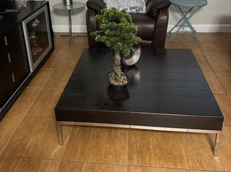 Modern square coffee table wood