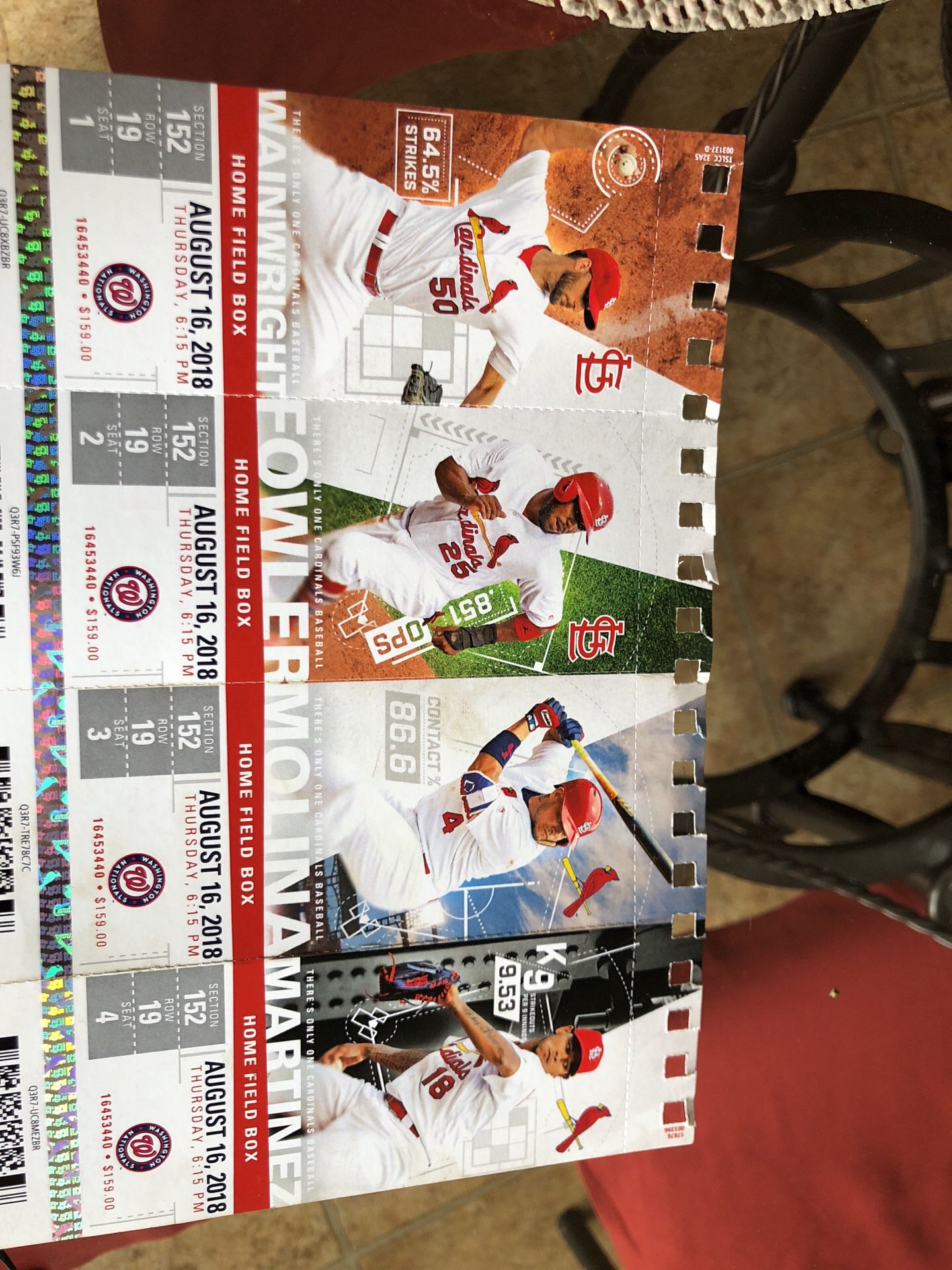 Cardinals tickets for today 200