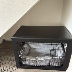 Large Wooden Dog Crate 