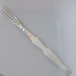 CUTCO 1726 Carving Serving Turning Fork White Pearl Swirl Handle USA Excellen