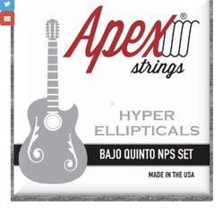 Apex Strings “Hyper Ellipticals” Bajo Quinto NPS Set