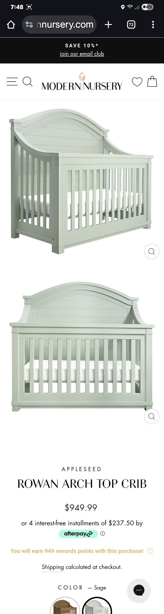 Brand New Rowan Crib In Box