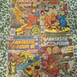 Lot Of 4 70s Fantastic Fours Marvel Comics