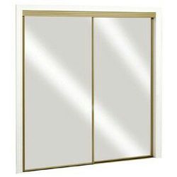 72 x 80 sliding closet mirrored doors