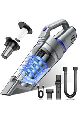 Cordless Handheld Vacuum With 16000 Pa Suction Rechargeable Portable Car And Home Cleaner Go To Power Vacuum Includes Multiple Accessories For Car Hom