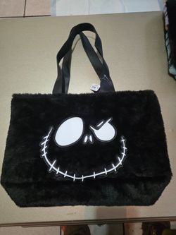 Bath & Body Works nightmare before christmas jack skellington & sally tote bag