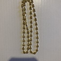 14K GOLD OVER 925 STERLING SILVER CHAIN