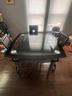 Glass Table Set