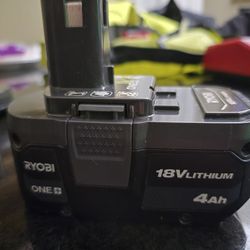 Ryobi 4AH  18V battery New.