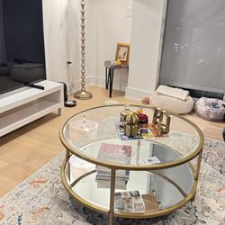 Gold Mirror Coffee Table