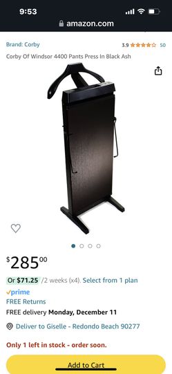 Corby  Pants Press In Black 