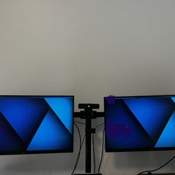 LG 24” Dual Monitors with Mount