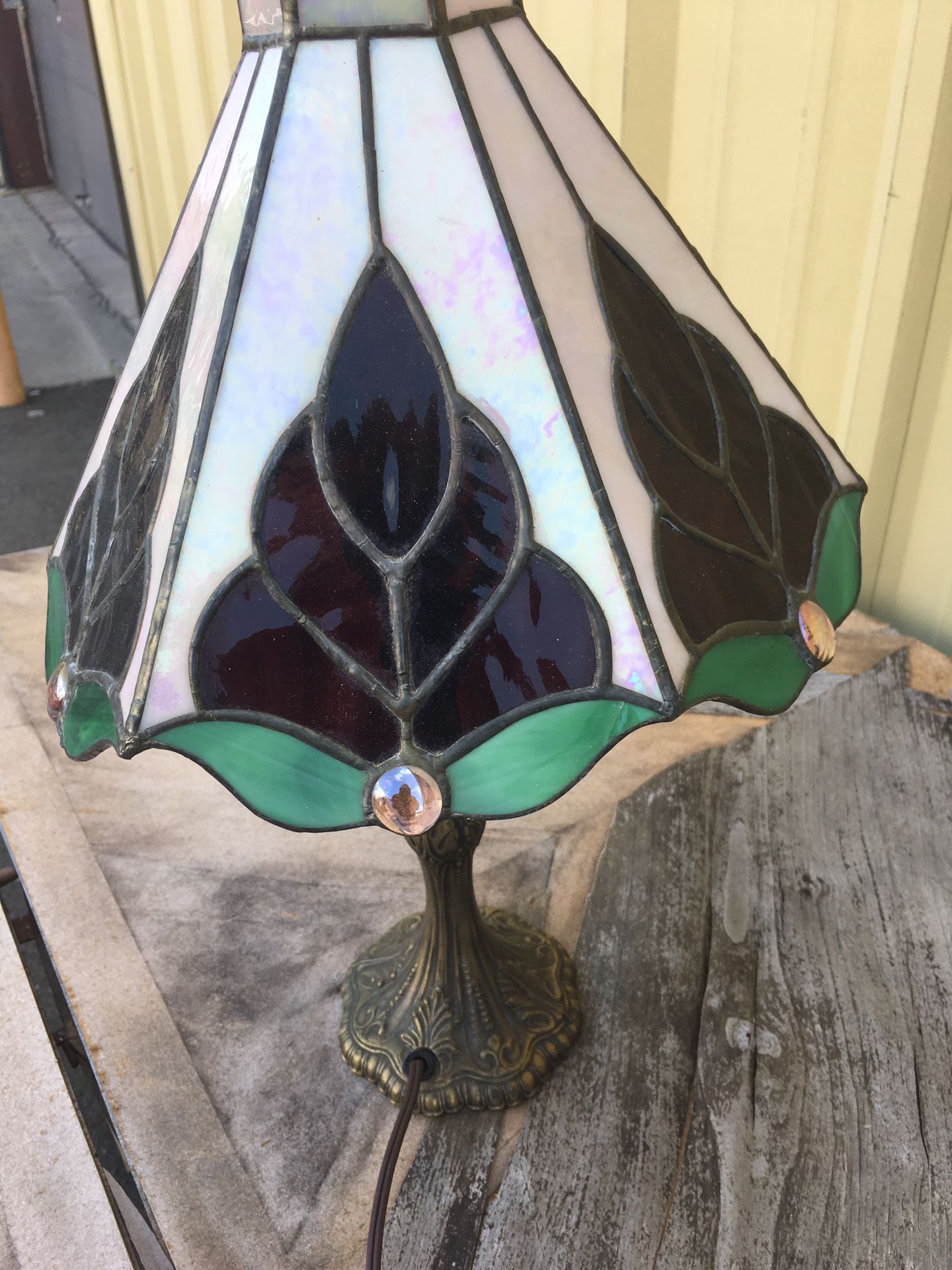 Stained glass table light..