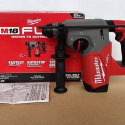 Milwaukee M18 FUEL 18V Lithium-Ion Brushless Cordless 1 in. SDS-Plus Rotary Hammer (Tool-Only)