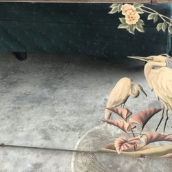 Vintage Turner Mirror With Egrets And Follisge