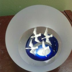 Snow geese paperweight