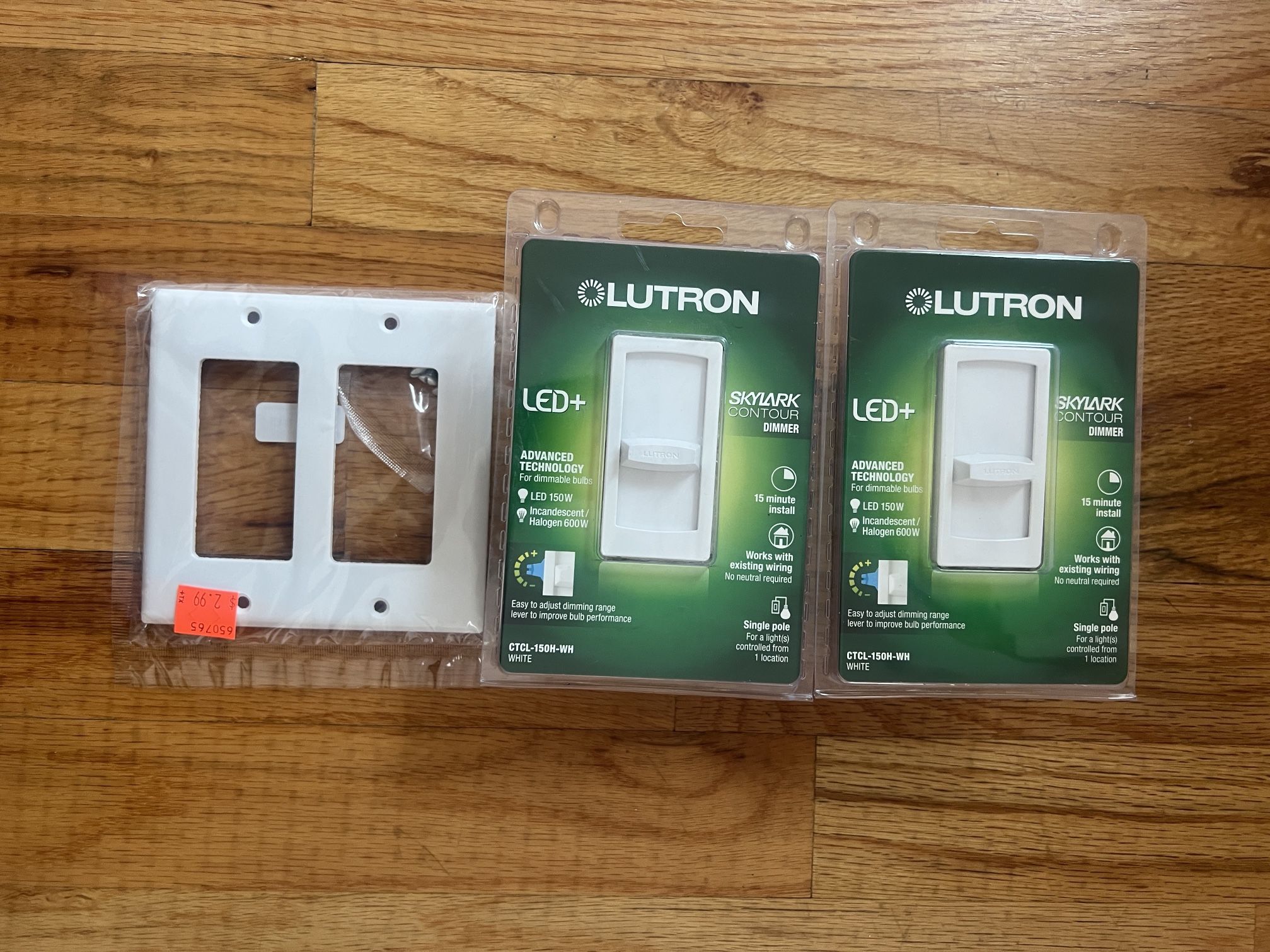 Double Dimmer By Lutron, Unopened