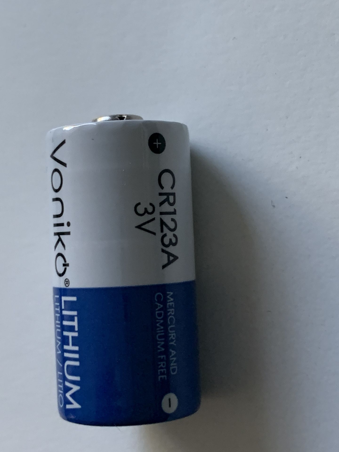 New Voniko Lithium CR123A 3V Battery for Alarm System Camera Etc Cash only Pick up in North San Jose, By appointment only Location: located close t