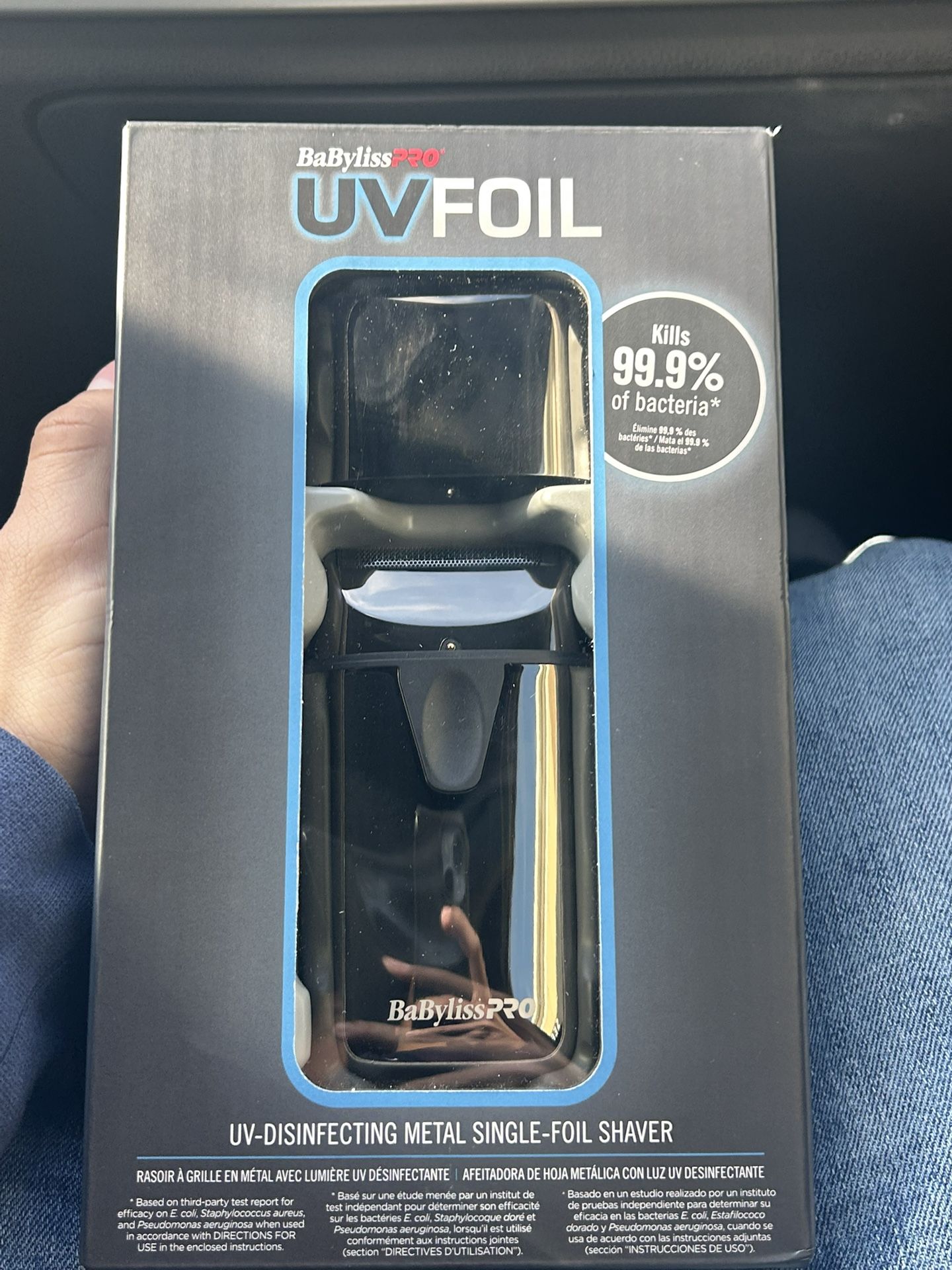 BaBylissPRO® UVFOIL Matte Black UV Single-Foil Shaver