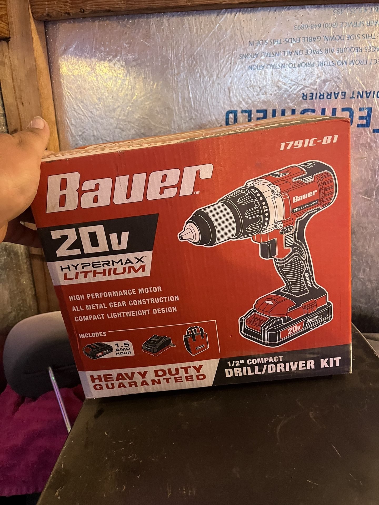 Bauer 20v Drill And Paint Sprayer