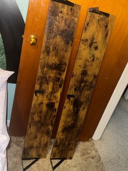 Rustic Brown Wall Shelves 47.5x8 (set of 2)