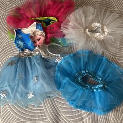 Frozen Dress And Tutus For Little Girl Birthday 