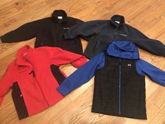 Size 6/7 Columbia fleece and Russell jackets