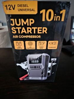 Jump starter and air compressor