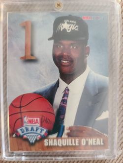 NBA HOOPS SKYBOX SHAQUILLE O'NEAL NBA DRAFT CARD