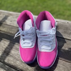 Pink And White Jordan 11s  Size 10 In Men 