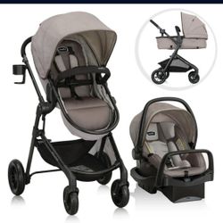Even Flo Stroller And Car With Bassinet