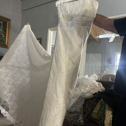 Traje De Novia Size 14 Y velo