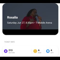  ¡ENTRADAS ROSALÍA EN LAS VEGAS! 