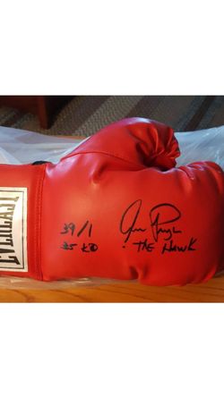 Signed boxing glove