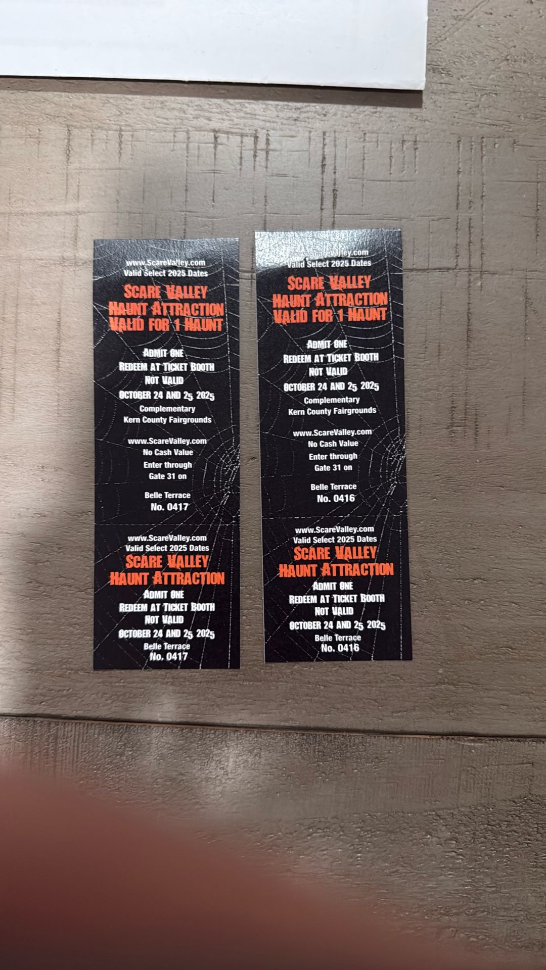 Scare Valley Tickets 