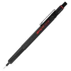 rOtring 600 Full-Metal Body 0.7mm Mechanical Pencil, Black, for Precise Ruler-Based Drawing