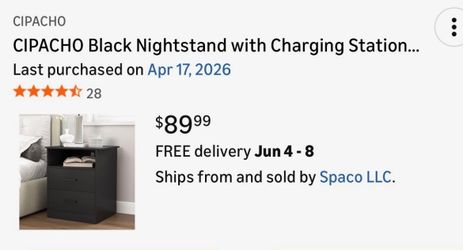 Night stand black