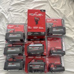 Brand New Milwaukee Batteries 6.0 And 8.0 Forge $1150 For All Or Best Offer
