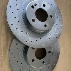 Mercedes C450 AMG 2016 Rear Drill Slot Rotors Ceramic Pads 