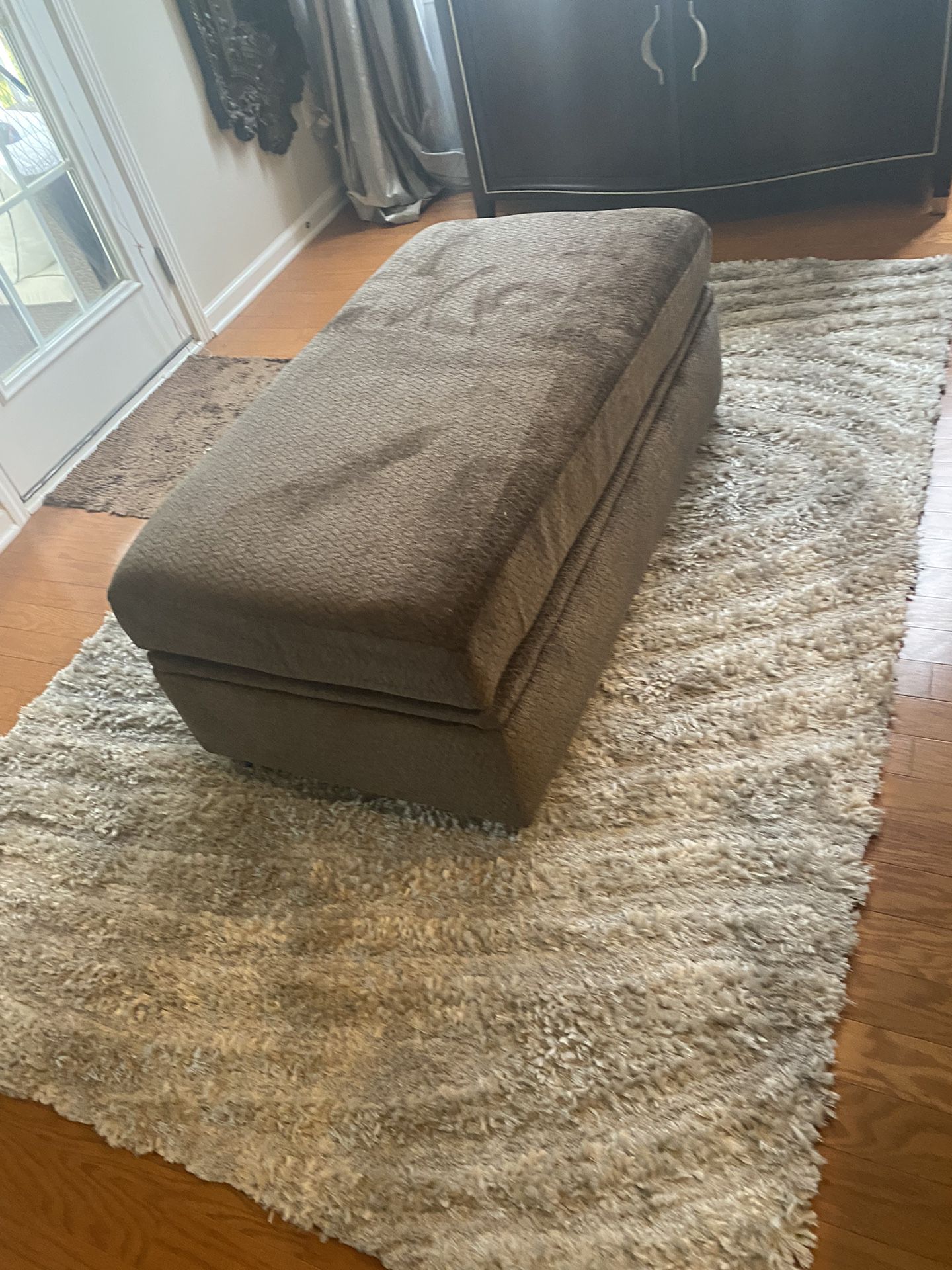 Reupholstered Bench With Wheels 