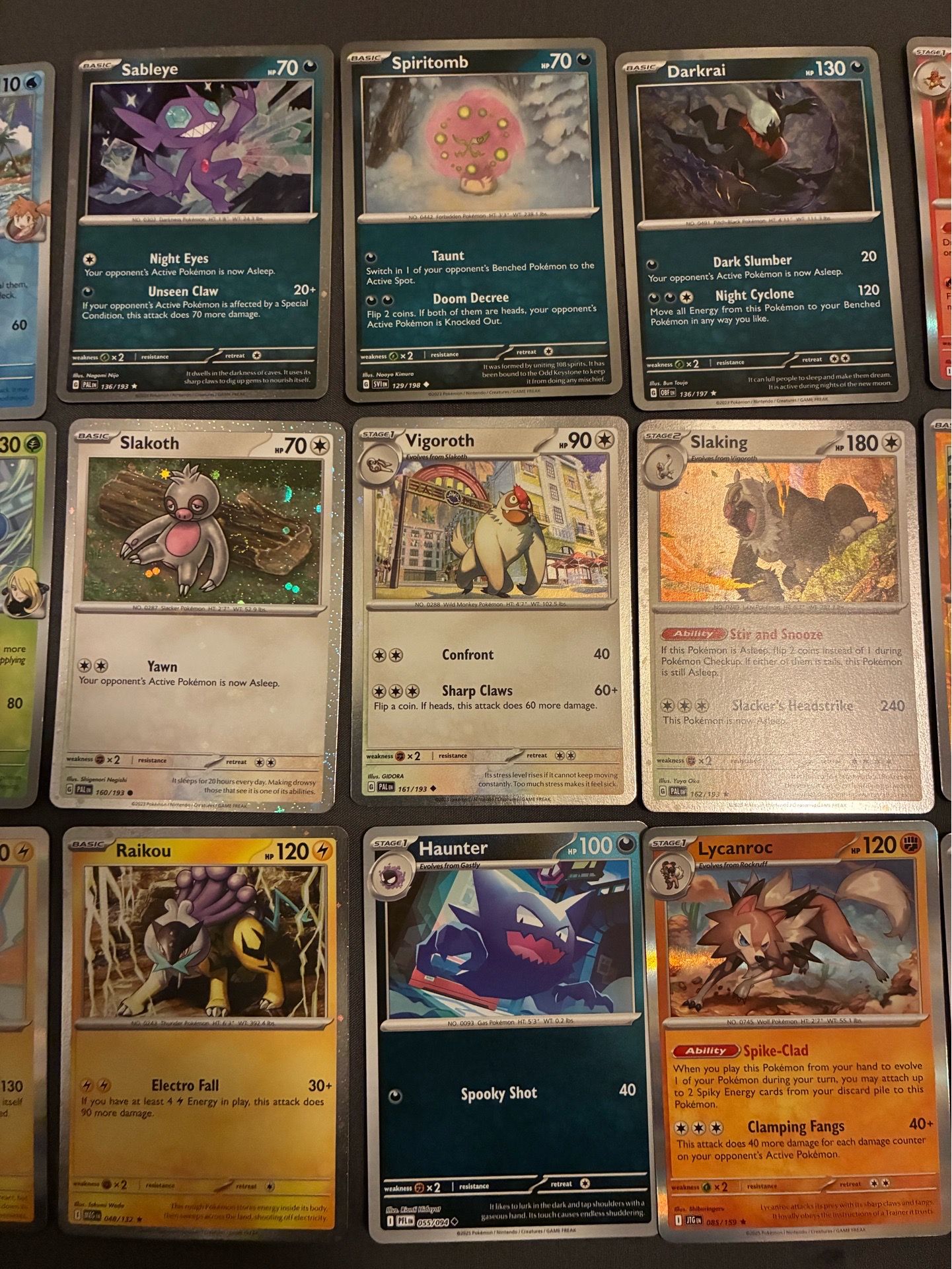 Pokemon card collection with small binder