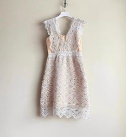 White Medallion Lace Dress