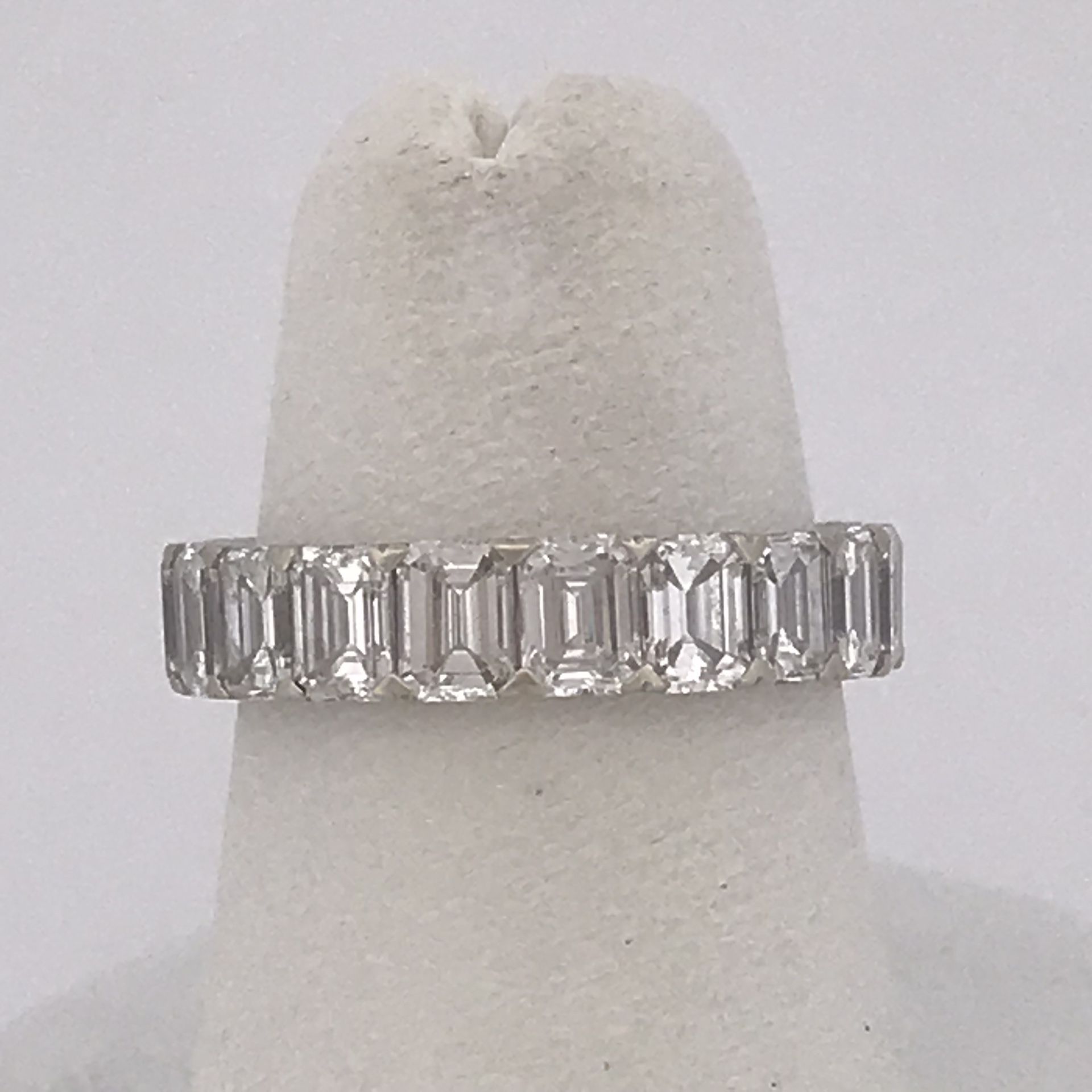 14k white gold 3.0ct diamond band size 5