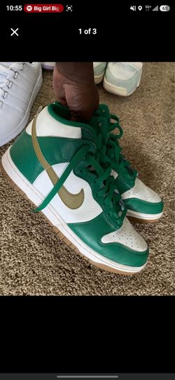 Green & White Nikes