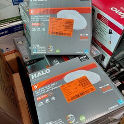 Lot of 10 pieces halo 6" recessed Baffle color selectable downlights, few lots available