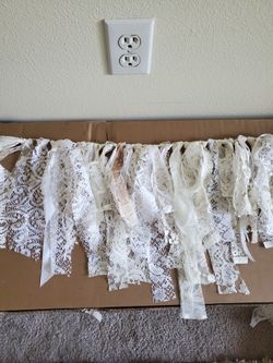 Lace and Ribbon Garland