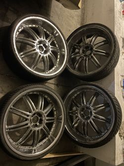 24” Universal Rims And Tires