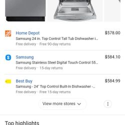 Samsung Dishwasher NEW